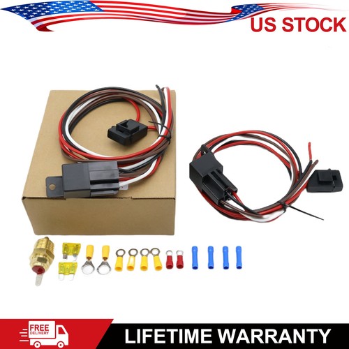 Dual electric cooling fan - cooling, wire