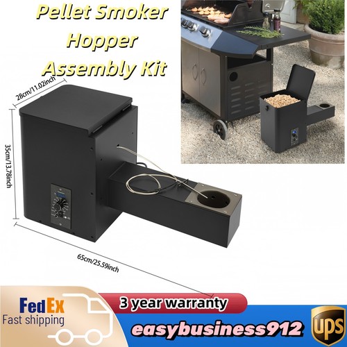 Pellet smoker hopper assembly - smoker,