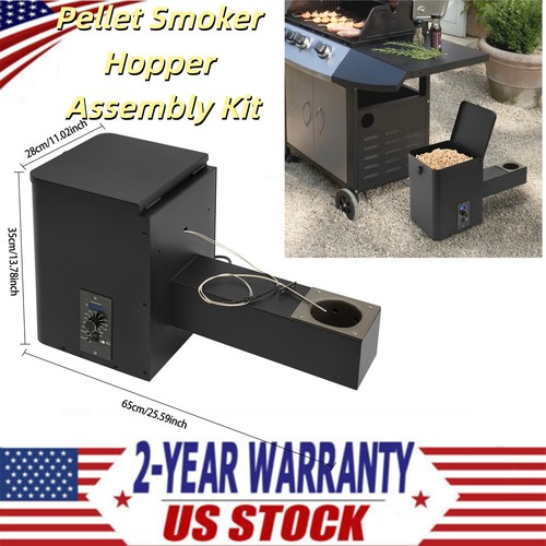 Pellet smoker hopper assembly - pellet,