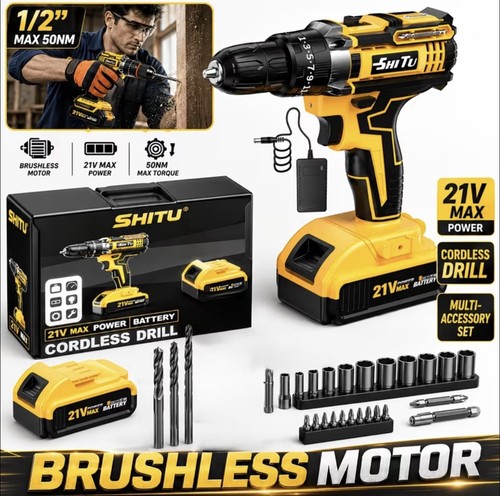 2026 21v cordless drill - cordless,
