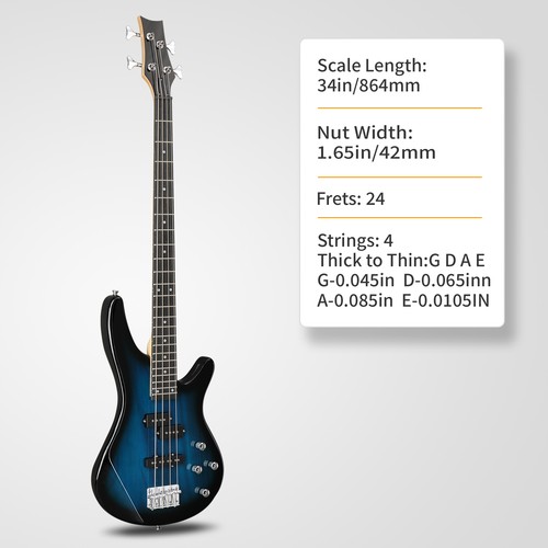 Ktaxon string electric bass - 4,